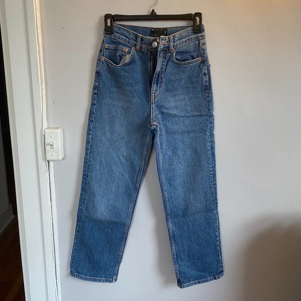 ASOS High-Waisted Medium Wash Jeans